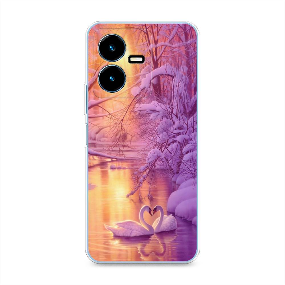 

Чехол для Vivo Y22 "Зима 1", Фиолетовый;желтый, 267550-2