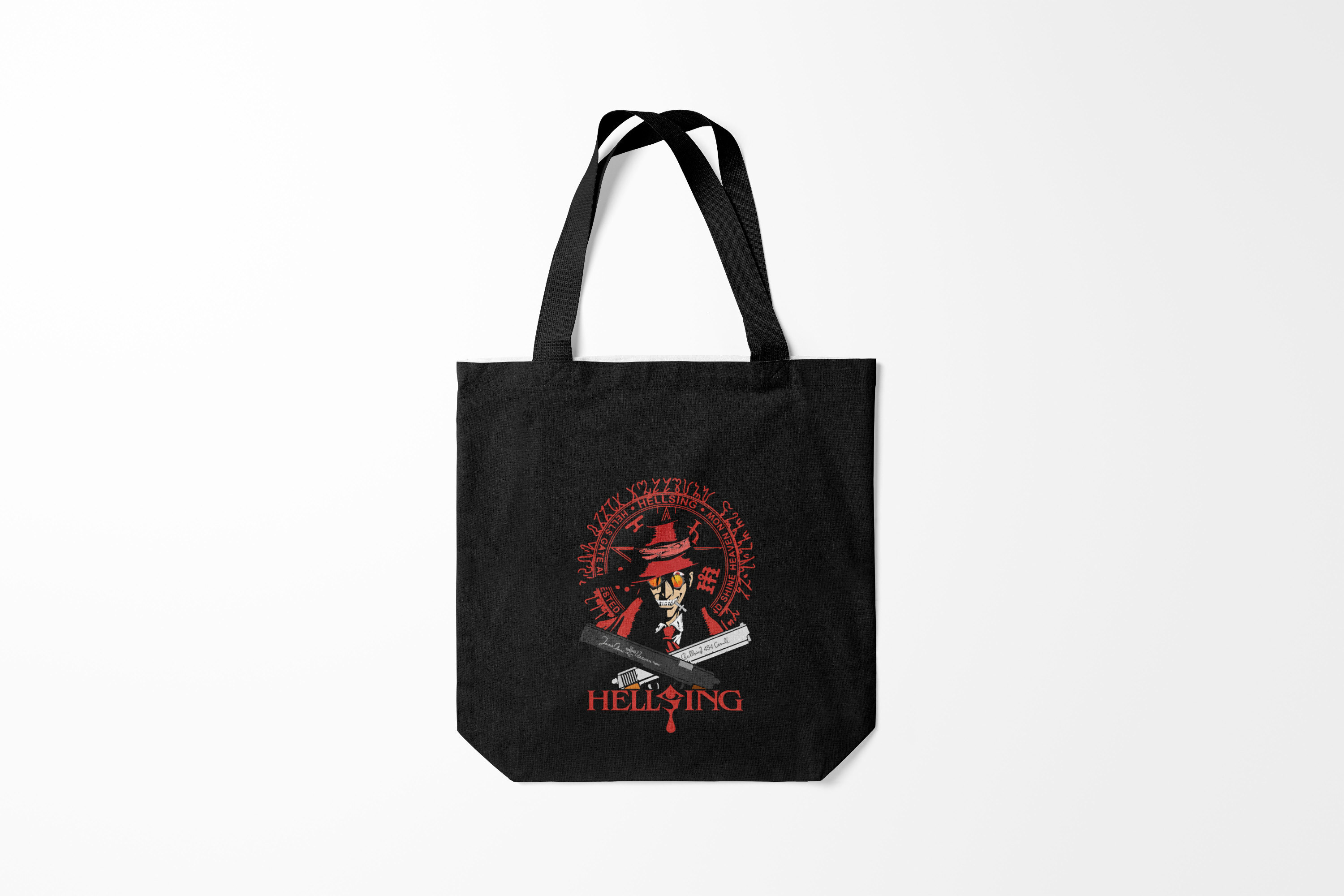 

Сумка шoппер унисекс Burnettie Alucard на черном фоне, черный, Alucard на черном фоне