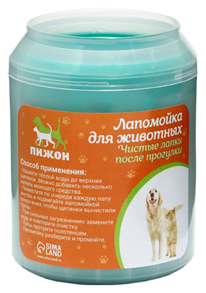 

Лапомойка Пижон Симпл, размер М, 8 х 8 х 11,5 см, зелёная, Зеленый
