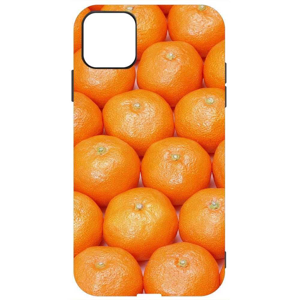 

Чехол-накладка Krutoff Софт Кейс Мандаринки для iPhone 11 черный