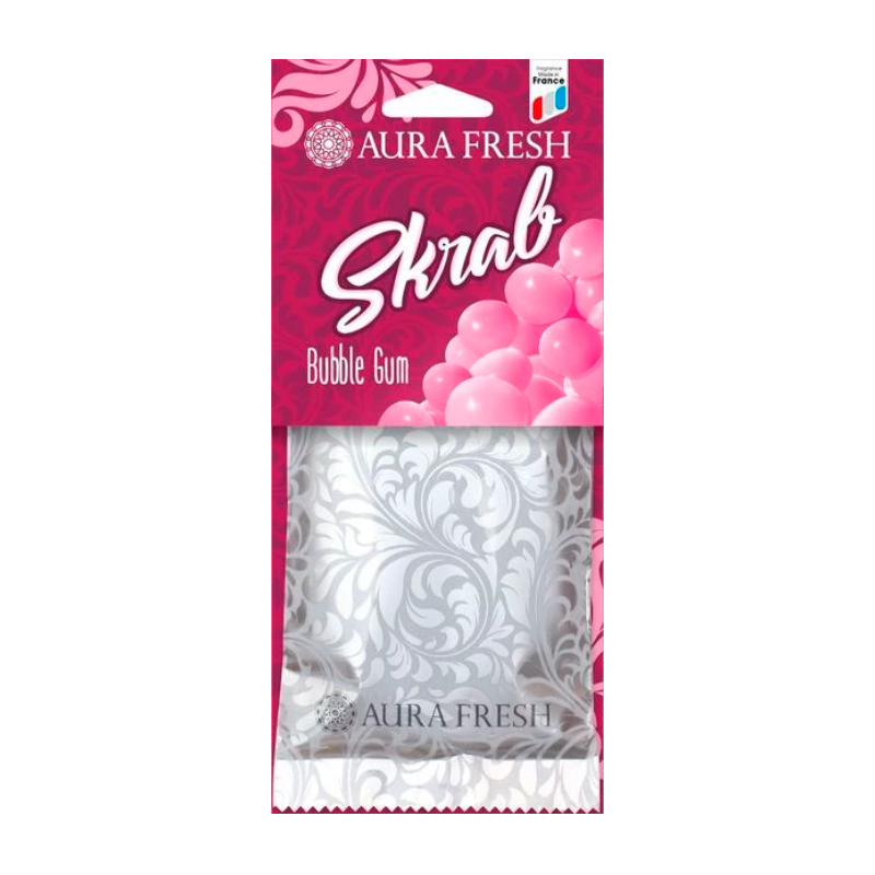 фото Ароматизатор под сиденье aura fresh skrab buble gum/бабл гам aur-sb-0003