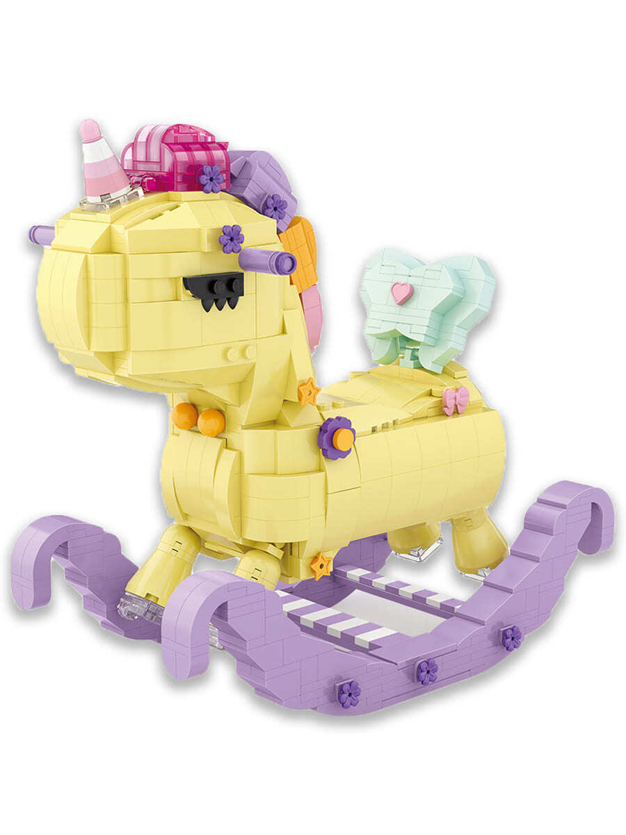 фото Конструктор loz mini качели единорожка 944 детали № 1222 unicorn swing mini blocks