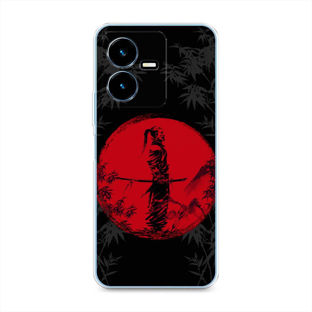 

Чехол для Vivo Y22 "Самурай на красном фоне", Черный;красный;серый, 267550-4