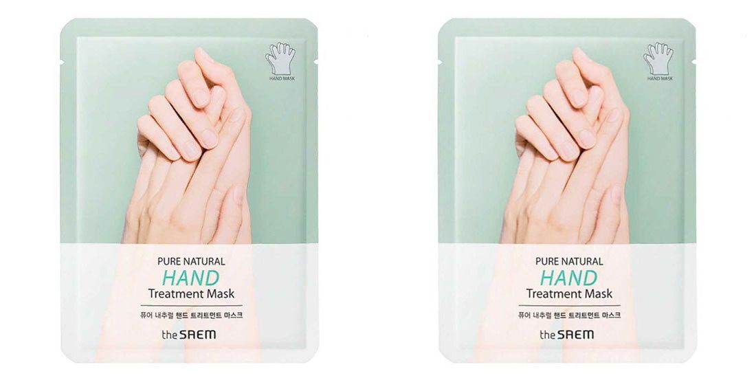 Маска для рук THE SAEM pure natural hand treatment mask (8гх2) 2уп