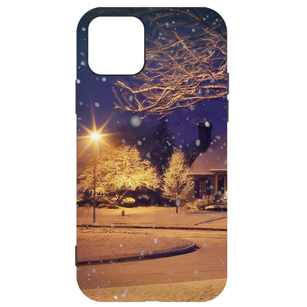 

Чехол-накладка Krutoff Софт Кейс Зимняя сказка для iPhone 11 Pro черный