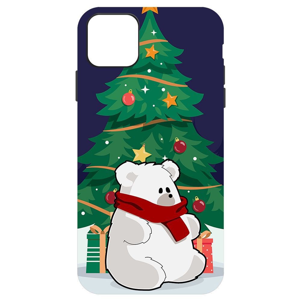 

Чехол-накладка Krutoff Софт Кейс Медвежонок для iPhone 11 Pro Max черный