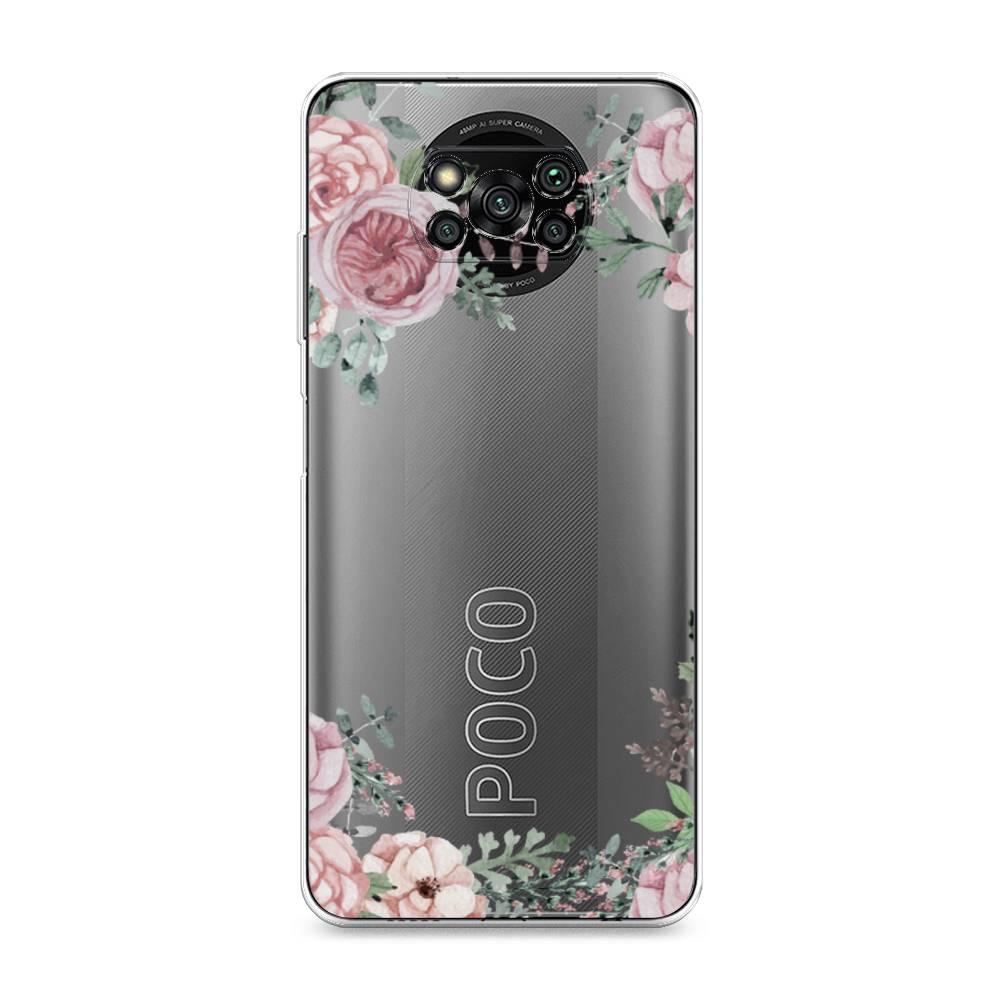 

Чехол Awog на Poco X3/X3 Pro "Нежные розы акварель", Разноцветный, 310650-8