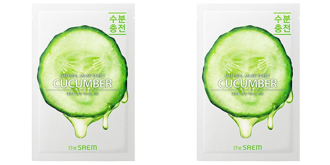 Маска на тканевой основе The Saem Natural Cucumber 21 мл 2 шт