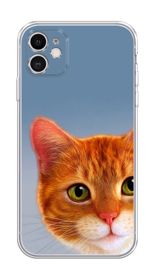 

Чехол на Apple iPhone 11 "Любопытный котик", Коричневый, 12150-1