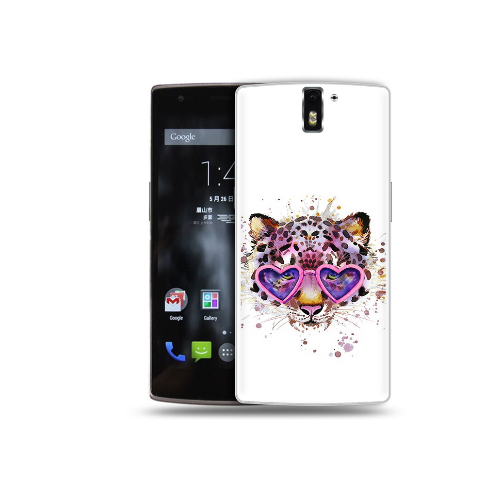 

Чехол MyPads Tocco для OnePlus One модный леопард, Прозрачный, Tocco