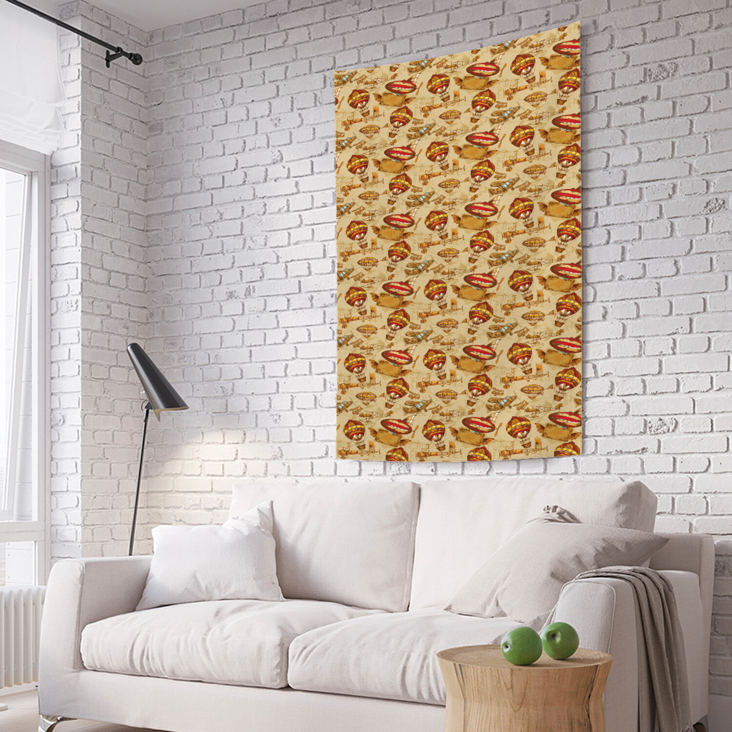 

Вертикальное фотопанно на стену JoyArty Самолет и воздушный шар 150x200 см, Самолет и воздушный шар