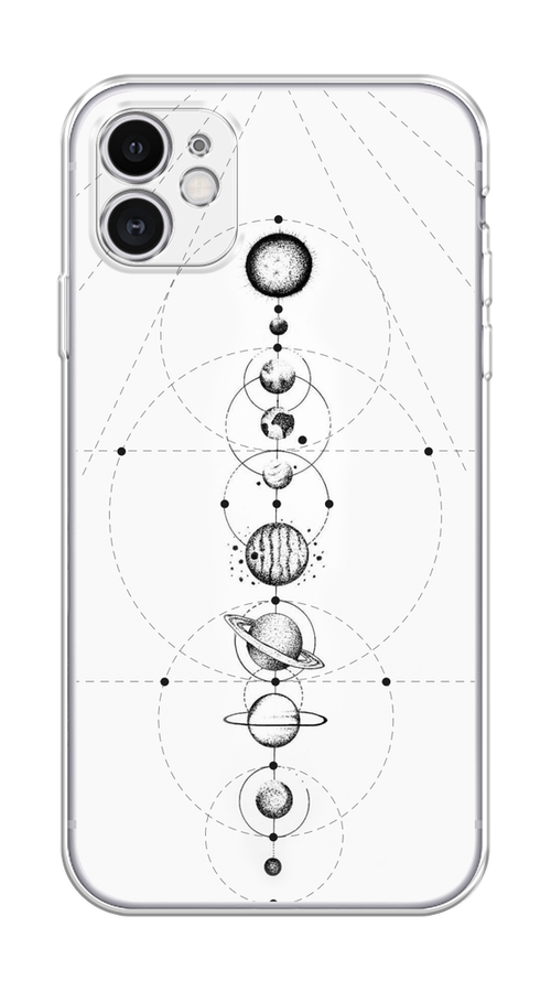

Чехол на Apple iPhone 11 "Парад планет", Серый, 12150-2