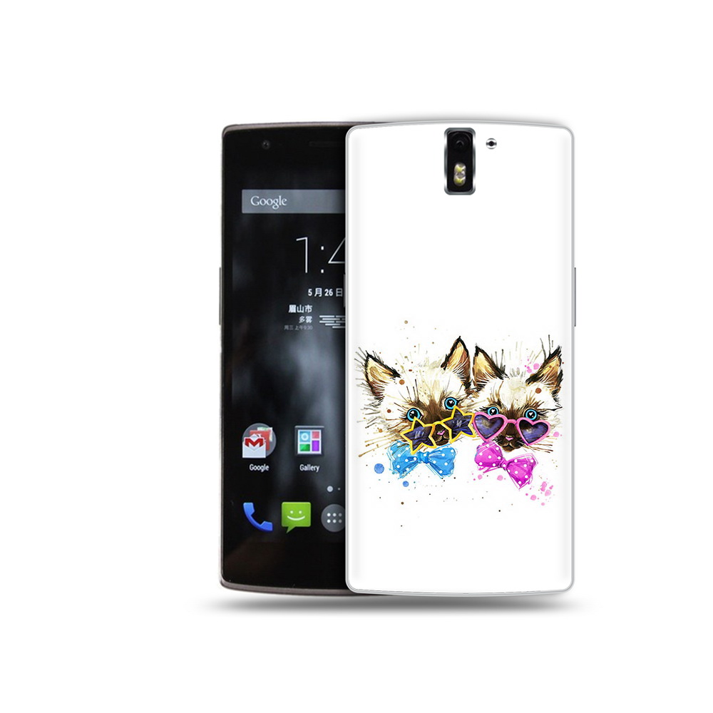 

Чехол MyPads Tocco для OnePlus One милые котята, Прозрачный, Tocco