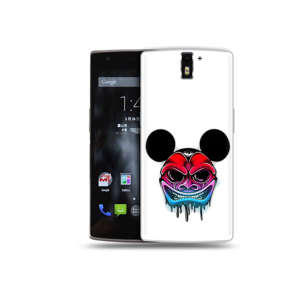 

Чехол MyPads Tocco для OnePlus One микки в маске, Прозрачный, Tocco
