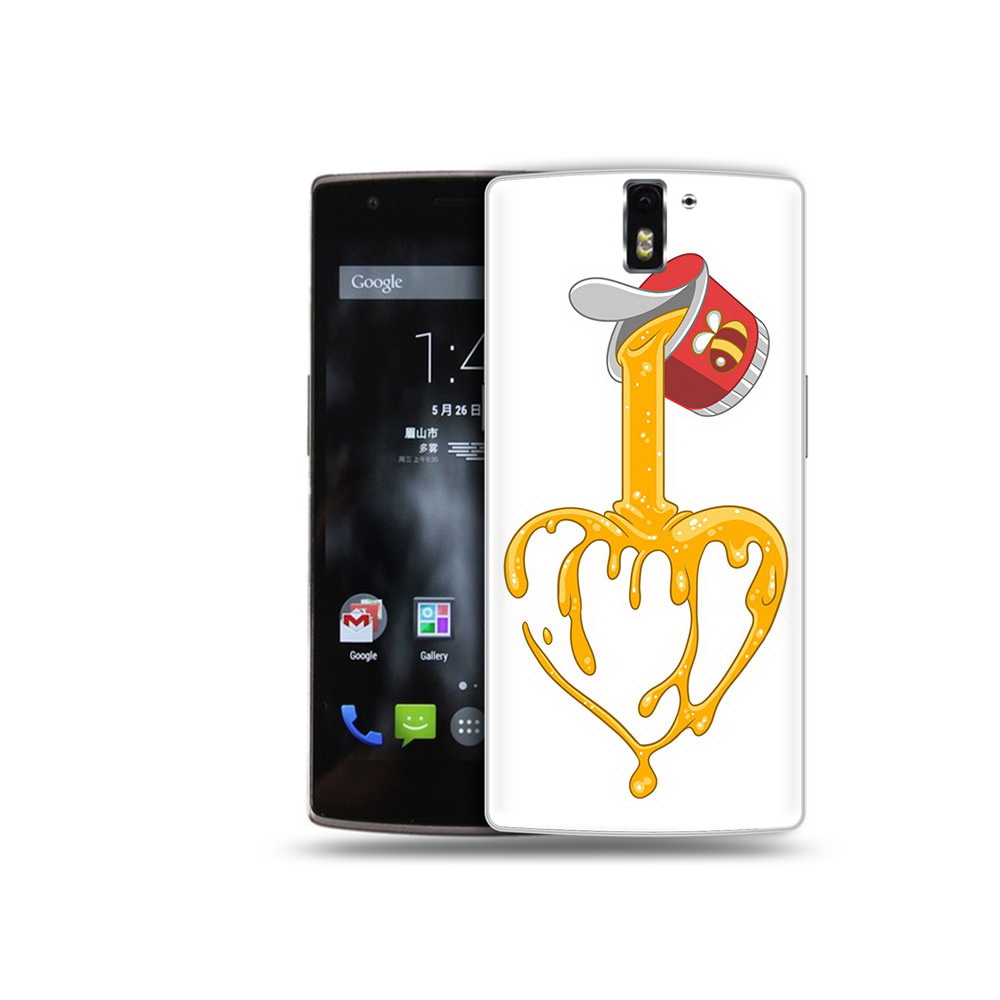 

Чехол MyPads Tocco для OnePlus One медовое сердце, Прозрачный, Tocco