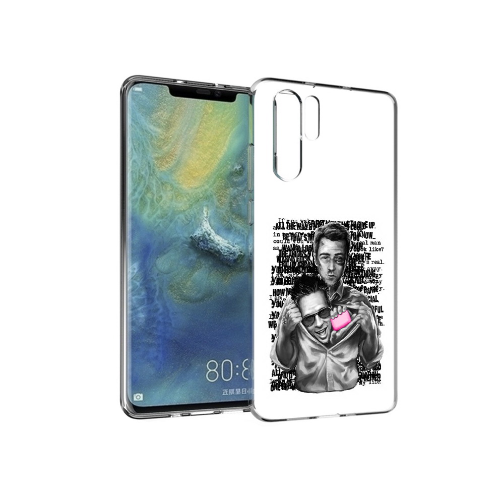

Чехол MyPads Tocco для Huawei P30 Pro бойцовский клуб, Прозрачный, Tocco