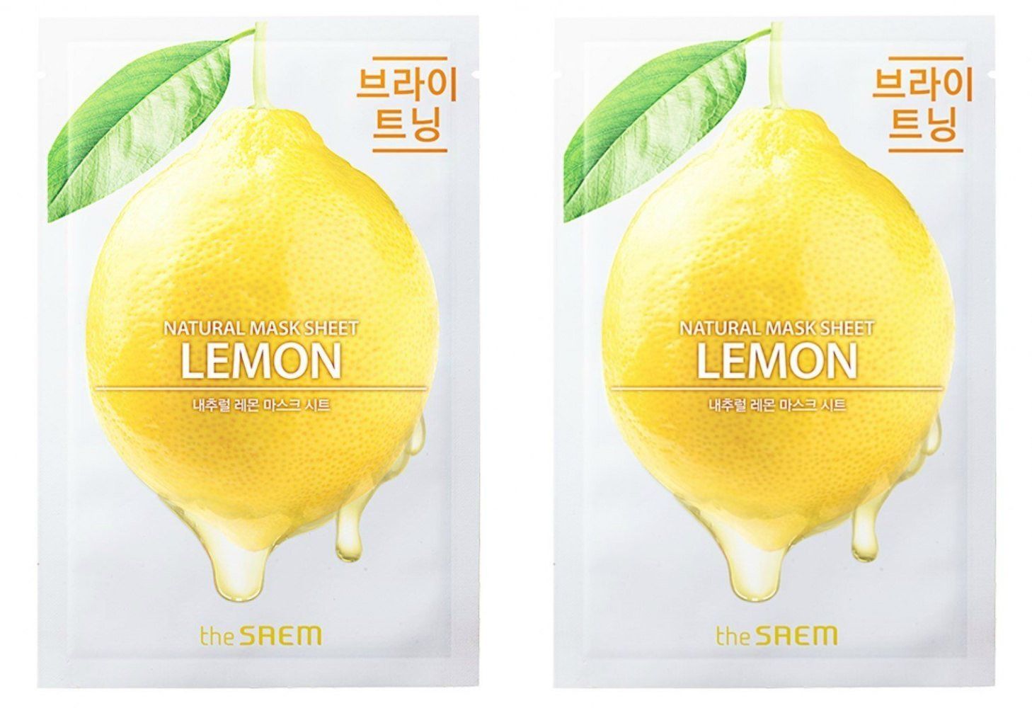 

Маска на тканевой основе The Saem Natural Lemon 21 мл 2 шт, 8806164158821
