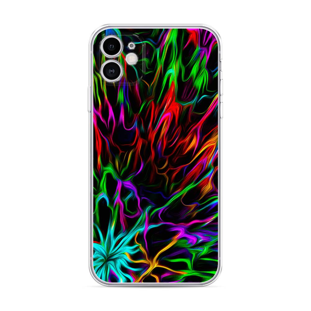 

Чехол для Apple iPhone 11 "Разноцветные разводы", Голубой;зеленый;оранжевый, 12150-3