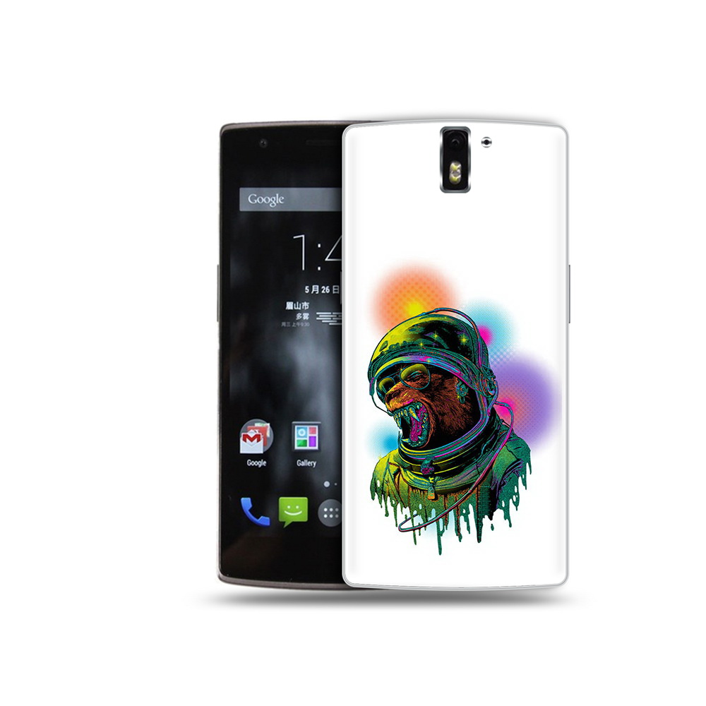 

Чехол MyPads Tocco для OnePlus One медведь космонавт, Прозрачный, Tocco