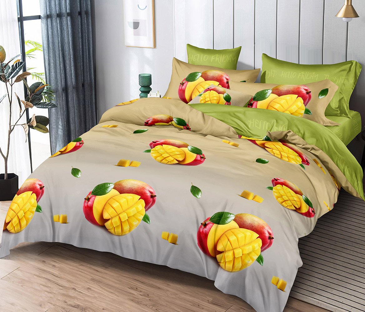 

Пододеяльник Mercury Home Манго Евро макси 220x240 Поплин, Манго