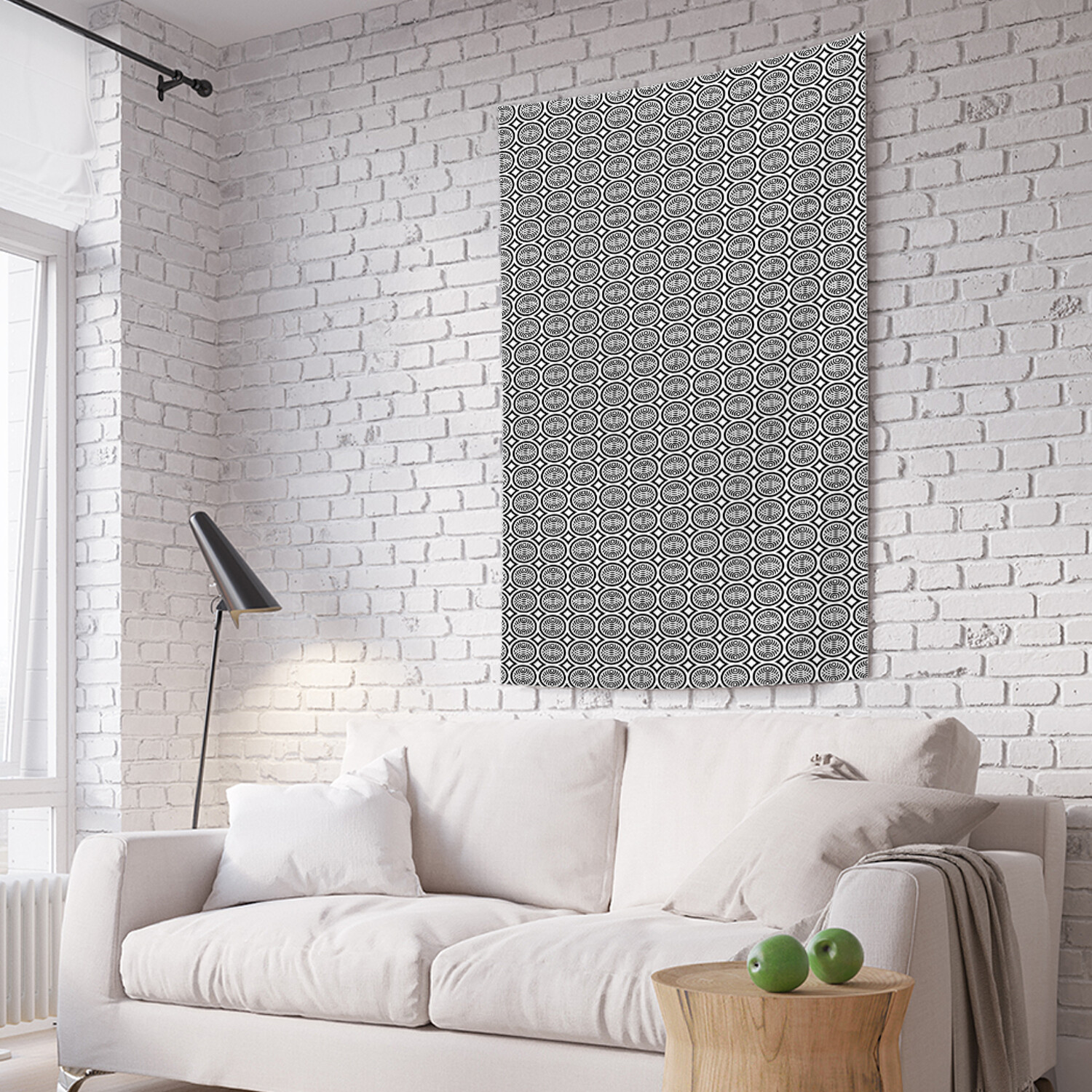 

Вертикальное фотопанно на стену JoyArty Геометрический орнамент в кругу 150x200 см, Геометрический орнамент в кругу
