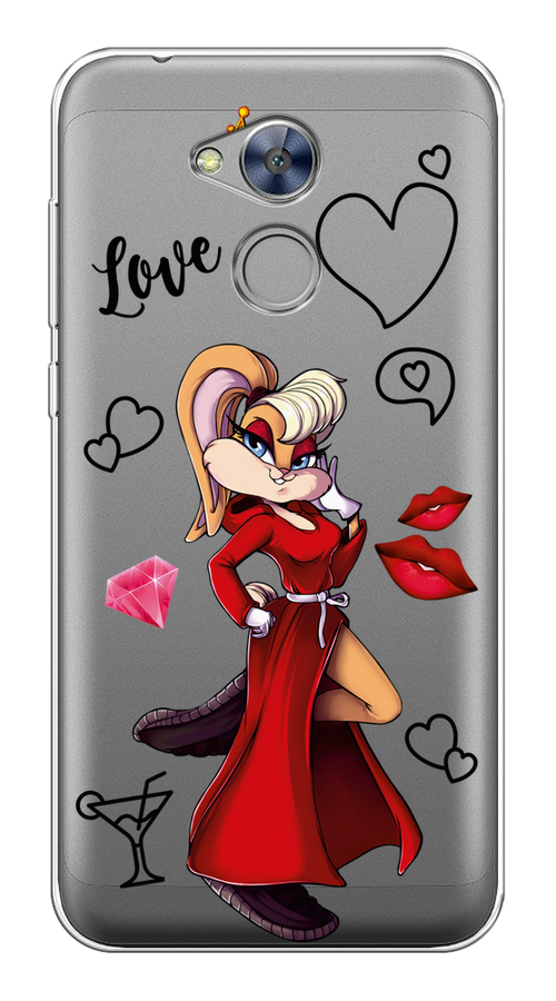 

Чехол на Honor 6A "Rich Lola Bunny", Красный;бежевый;оранжевый, 63650-6