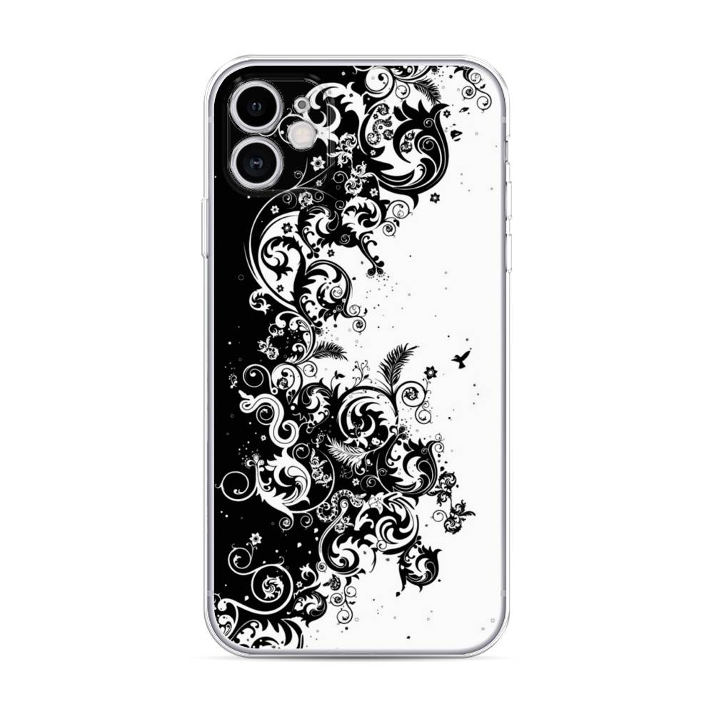 

Чехол на Apple iPhone 11 "Черно белый узор", Белый;черный;серый, 12150-3