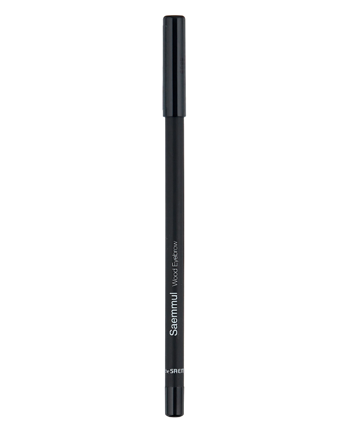 Карандаш для бровей The Saem Saemmul Wood Eyebrow 04.Black, 2 гр, 2шт bom карандаш для бровей basic wood