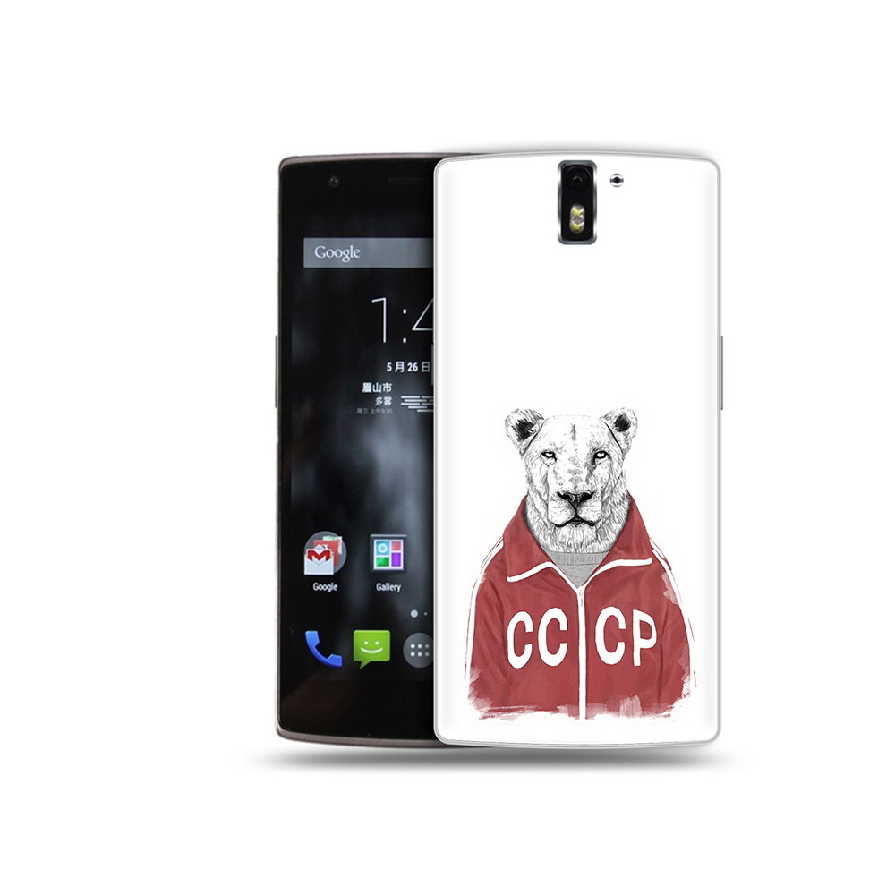 

Чехол MyPads Tocco для OnePlus One львица ссср, Прозрачный, Tocco