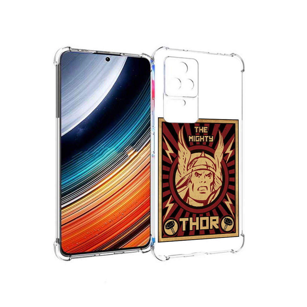 

Чехол MyPads тор лицо для Xiaomi Redmi K40S/Poco F4, Прозрачный, Tocco