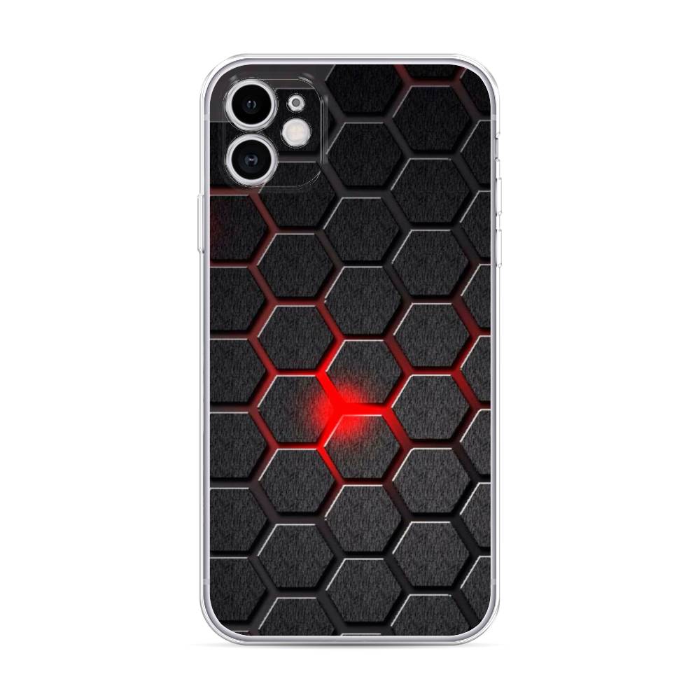 

Чехол для Apple iPhone 11 "Соты красные", Красный;черный;серый, 12150-3