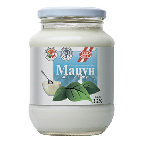 Мацун Food Milk 3,2% БЗМЖ 500 мл