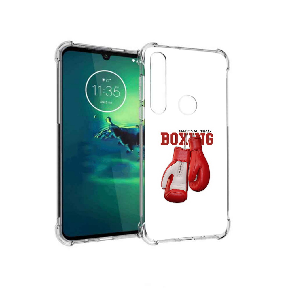 

Чехол MyPads Tocco для Motorola Moto G8 Plus боксерские перчатки (PT227062.344.244), Прозрачный, Tocco