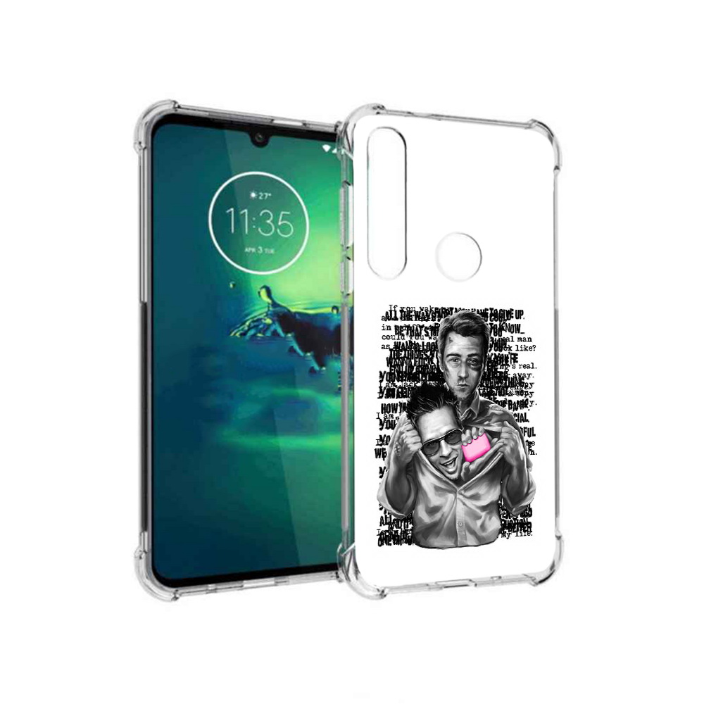 

Чехол MyPads Tocco для Motorola Moto G8 Plus бойцовский клуб (PT227062.344.242), Прозрачный, Tocco