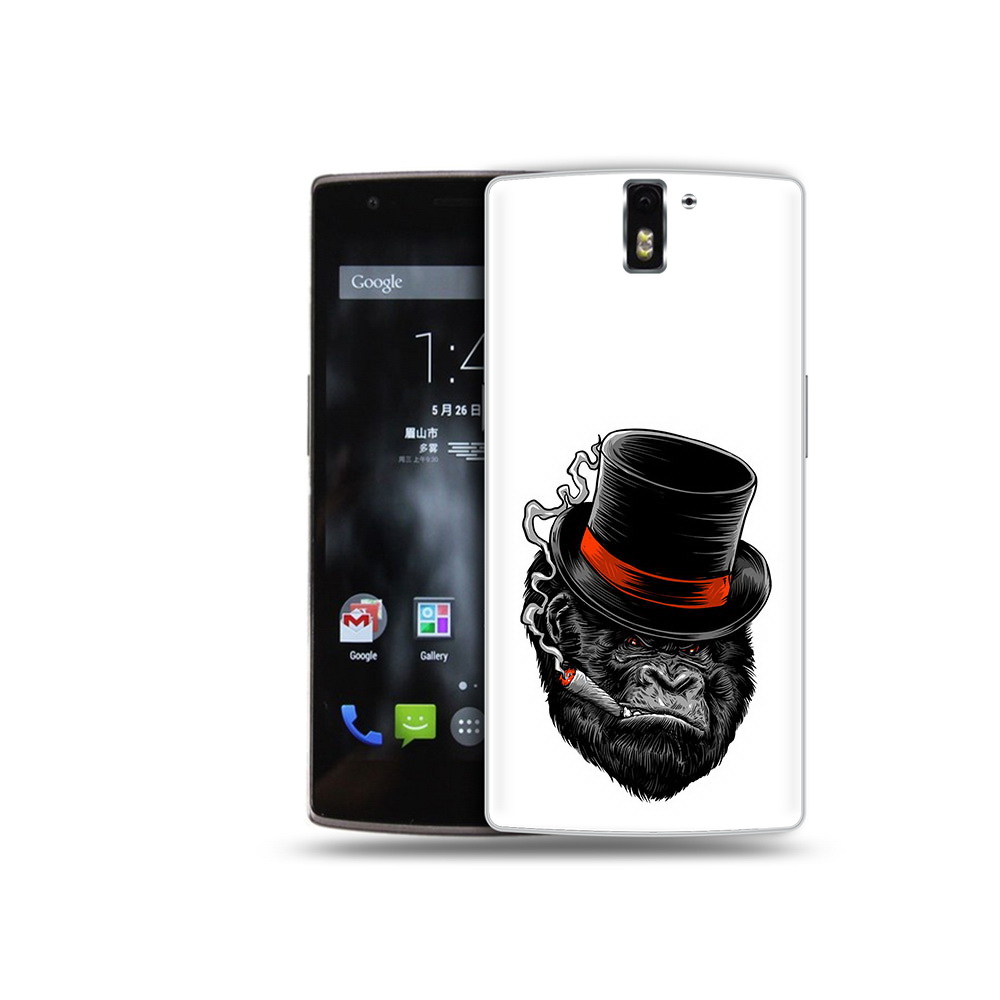 

Чехол MyPads Tocco для OnePlus One дизайнерская горилла, Прозрачный, Tocco
