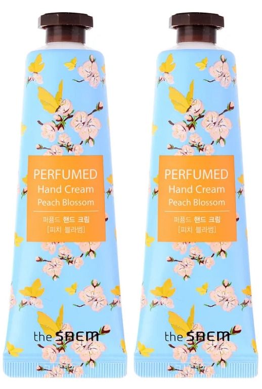 Крем для рук THE SAEM Perfumed Hand Cream Peach Blossom 30 мл 2 шт лэтуаль крем для рук cherry blossom beauty secrets