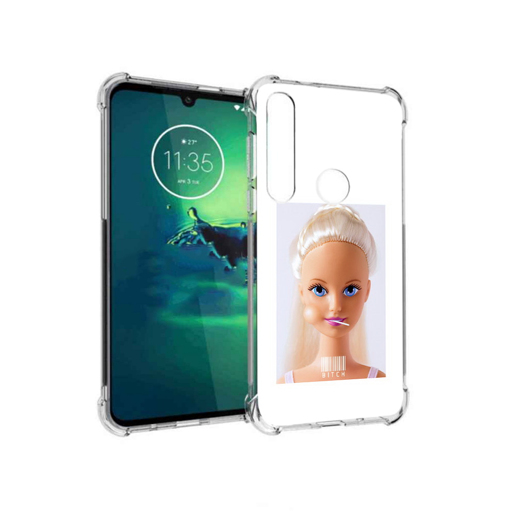 

Чехол MyPads Tocco для Motorola Moto G8 Plus барби (PT227062.344.226), Прозрачный, Tocco
