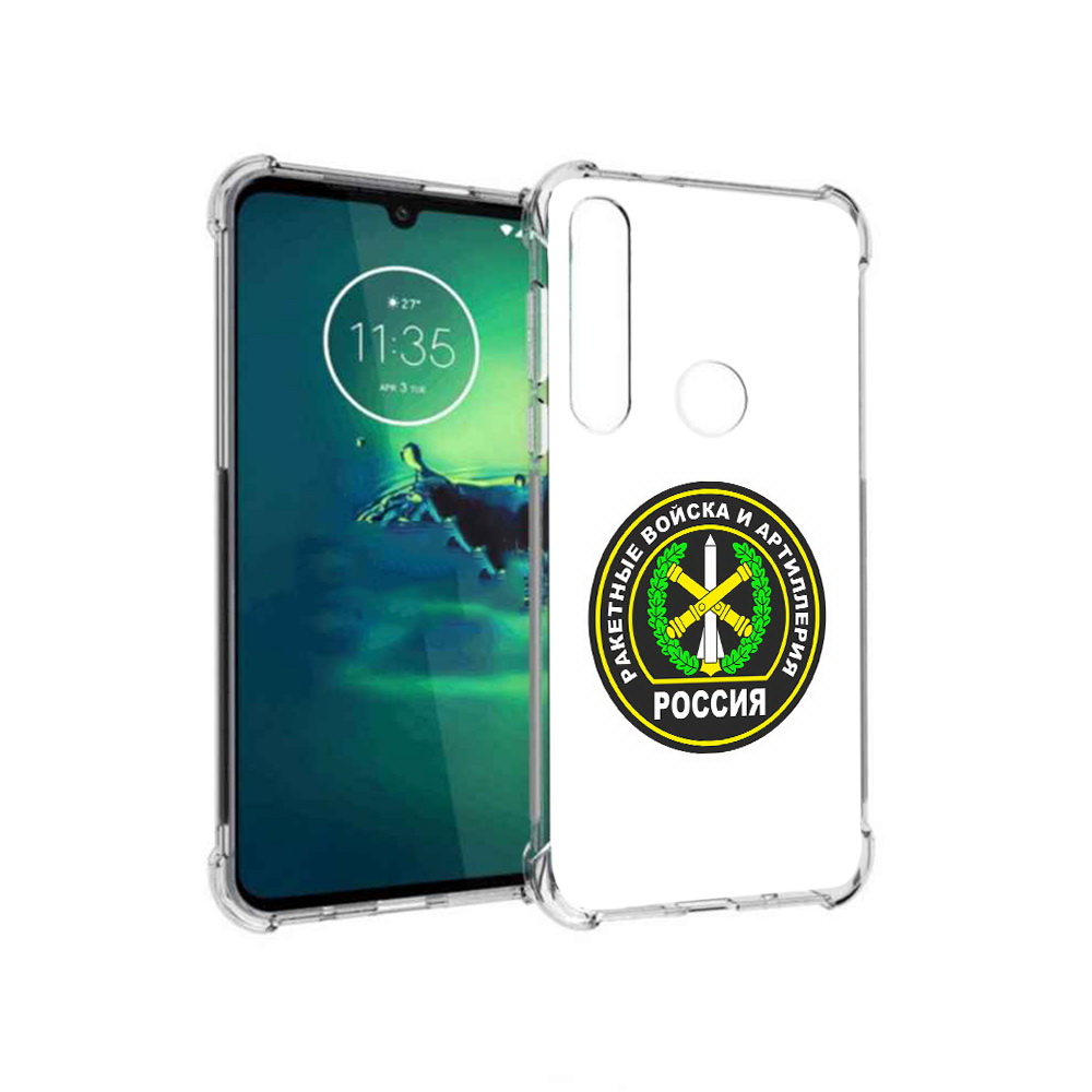 

Чехол MyPads Tocco для Motorola Moto G8 Plus артиллерия (PT227062.344.225), Прозрачный, Tocco