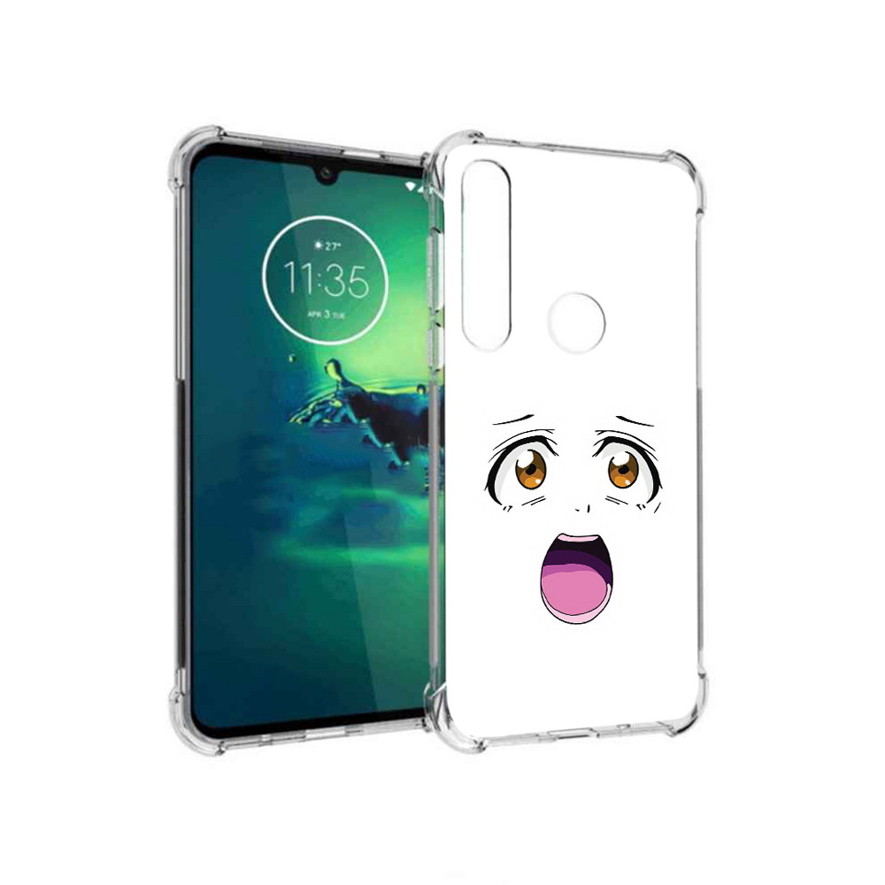 

Чехол MyPads Tocco для Motorola Moto G8 Plus аниме лицо (PT227062.344.223), Прозрачный, Tocco