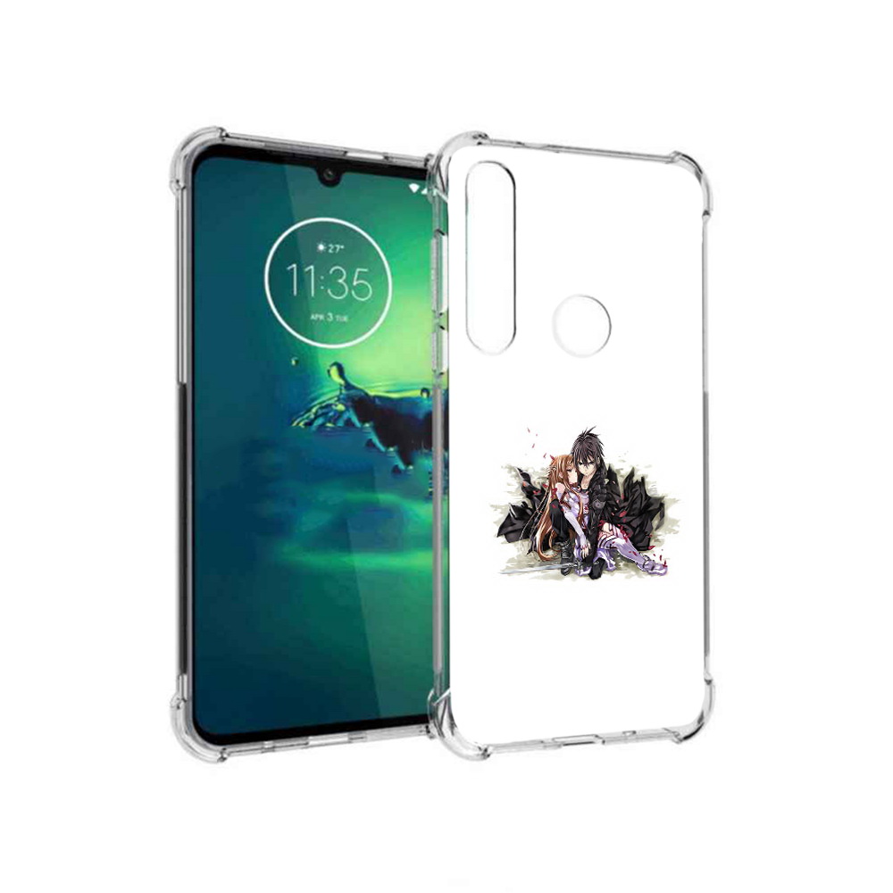 

Чехол MyPads Tocco для Motorola Moto G8 Plus аниме асуна (PT227062.344.222), Прозрачный, Tocco