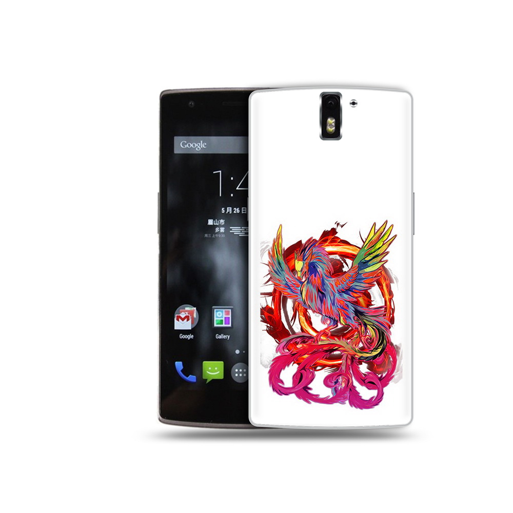 

Чехол MyPads Tocco для OnePlus One красочный феникс, Прозрачный, Tocco