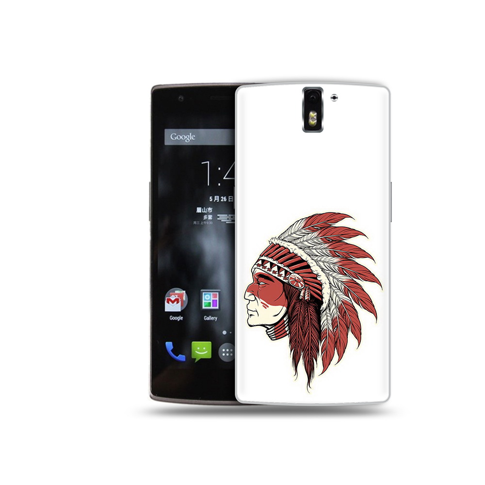 

Чехол MyPads Tocco для OnePlus One красный индеец, Прозрачный, Tocco