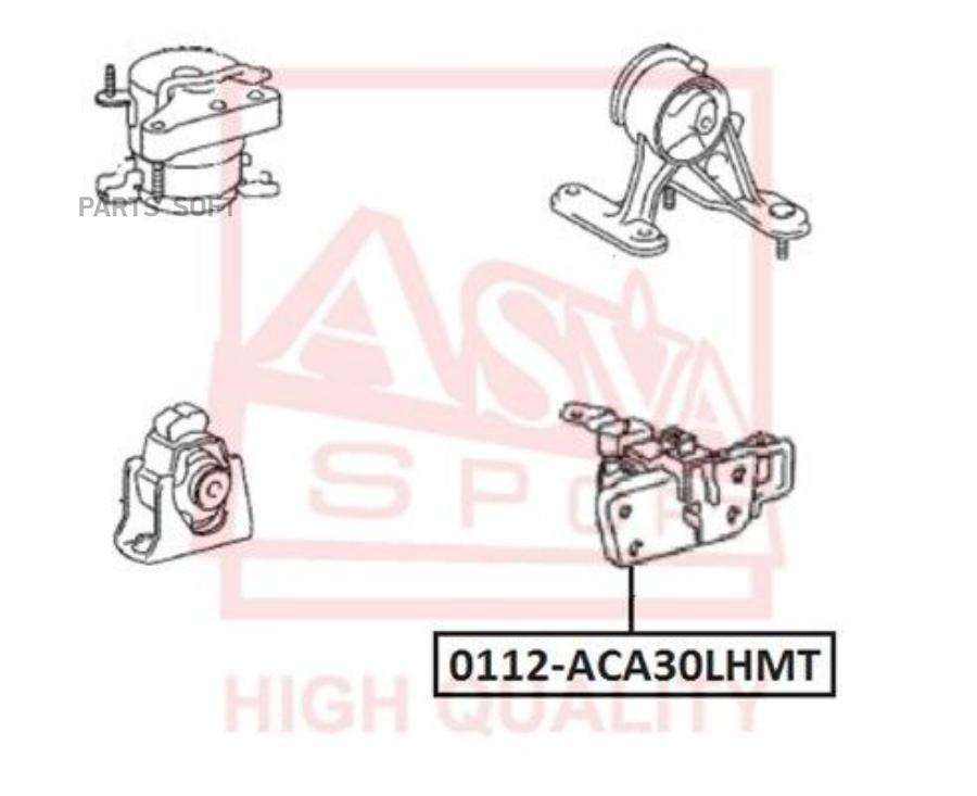 

Подушка Двигателя Asva 0112Aca30Lhmt Левая