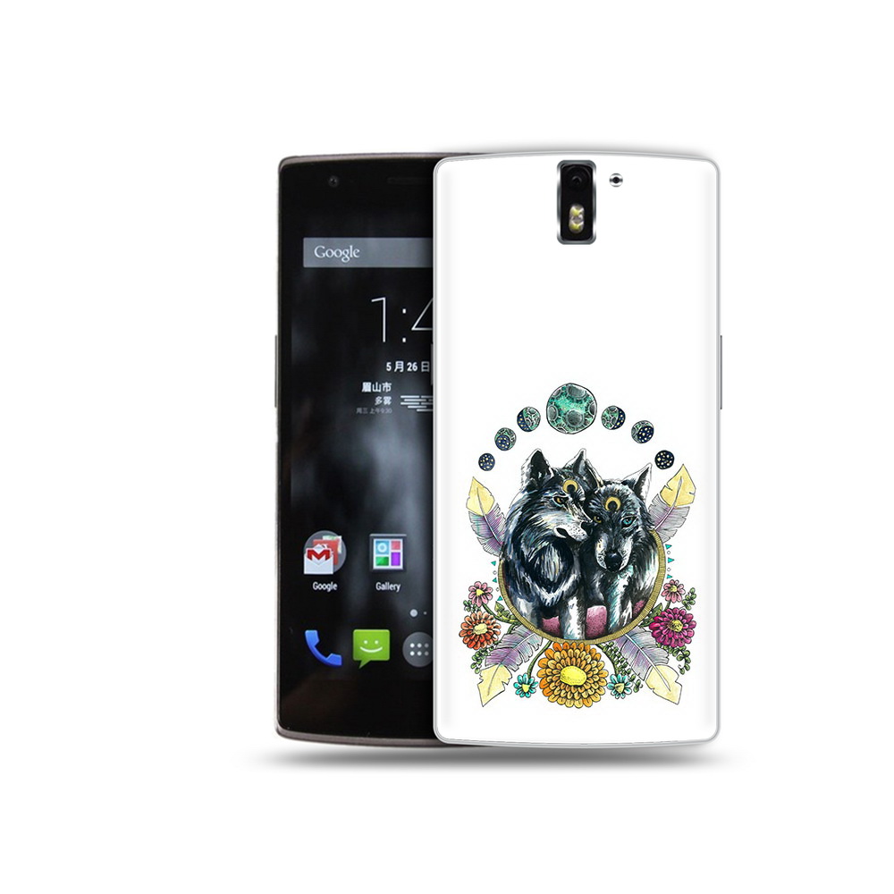 

Чехол MyPads Tocco для OnePlus One красивые волки абстракция, Прозрачный, Tocco