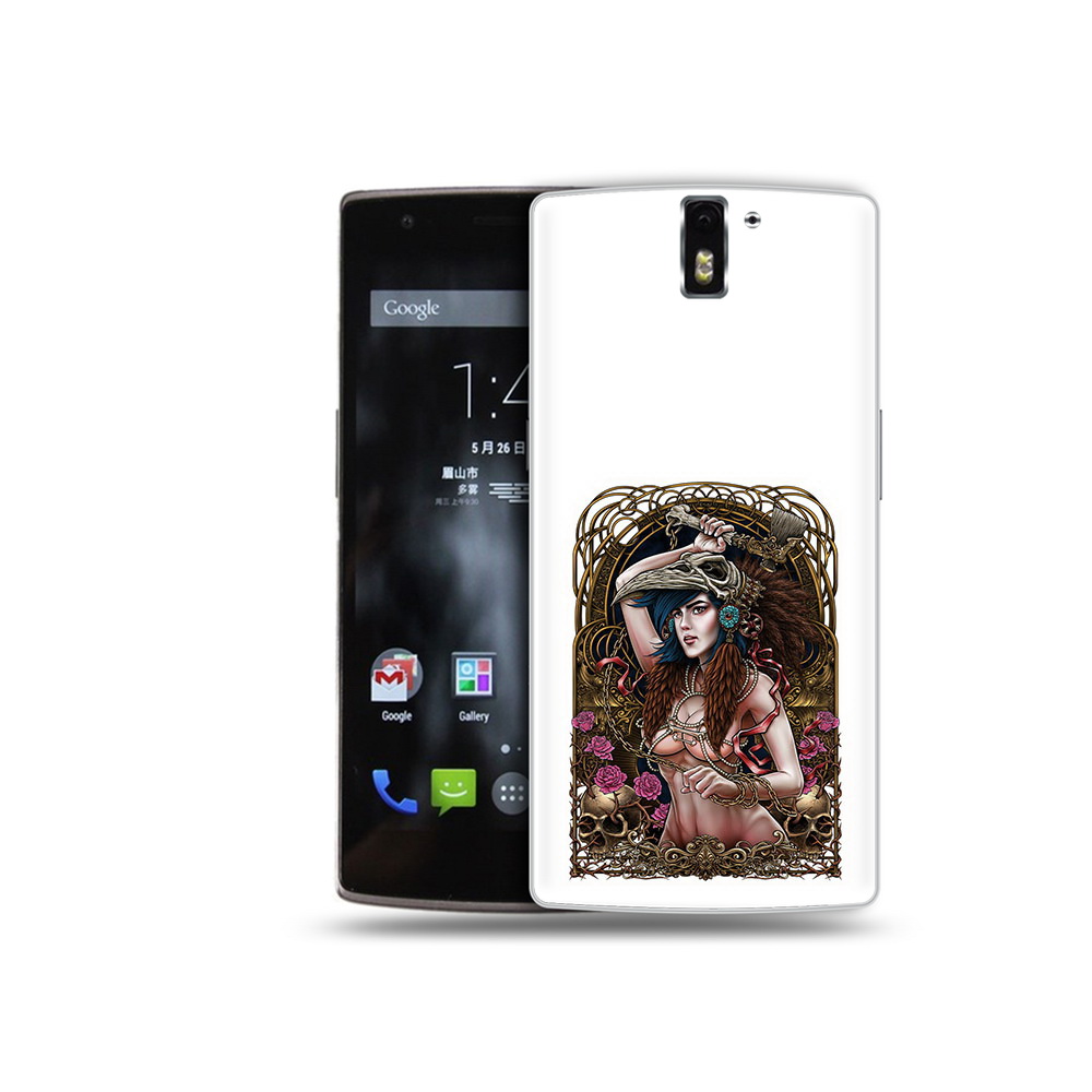 

Чехол MyPads Tocco для OnePlus One красивая девушка рисунок, Прозрачный, Tocco