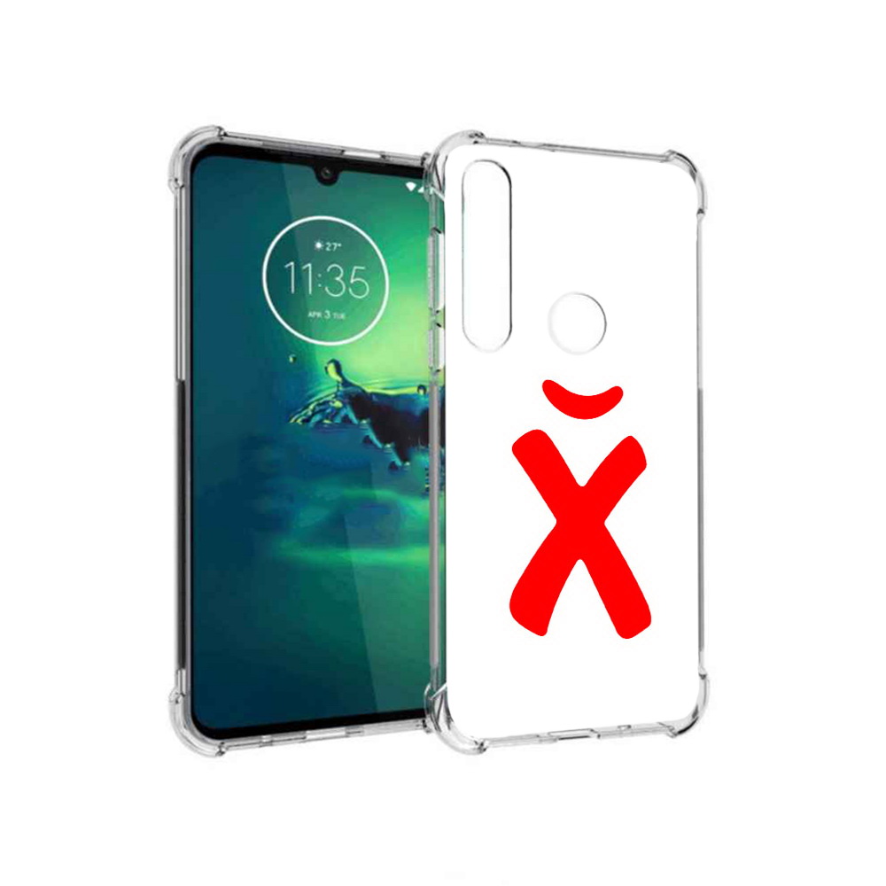 

Чехол MyPads Tocco для Motorola Moto G8 Plus абстракция буква х (PT227062.344.209), Прозрачный, Tocco