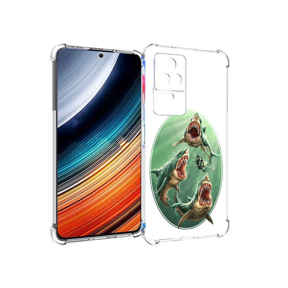 

Чехол MyPads синяя бездна для Xiaomi Redmi K40S/Poco F4, Прозрачный, Tocco