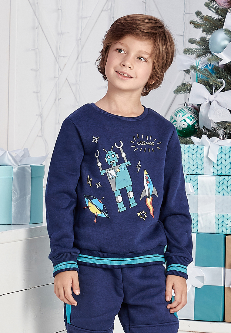 фото Толстовка детская max&jessi aw19c52303424 синий р.98