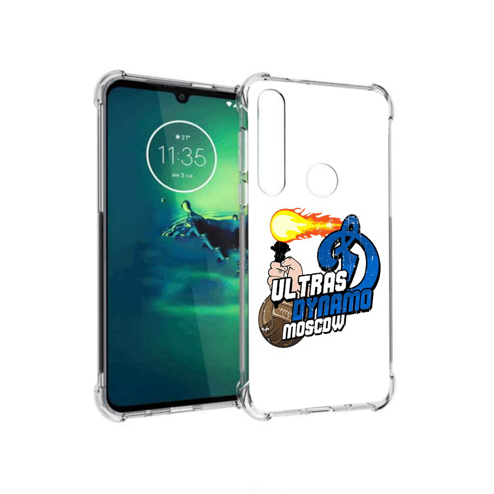 

Чехол MyPads Tocco для Motorola Moto G8 Plus ФК Динамо (PT227062.344.177), Прозрачный, Tocco