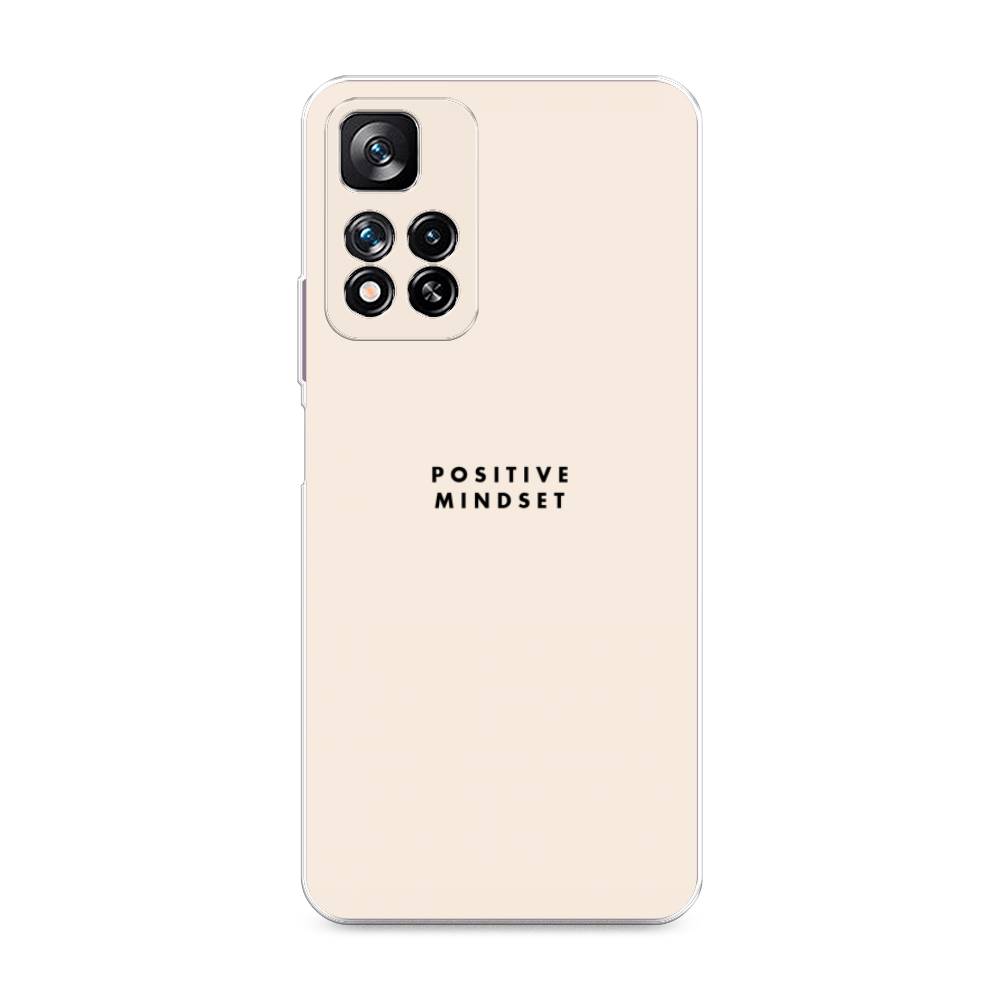 фото Силиконовый чехол "позитивное мышление" на xiaomi redmi note 11 pro plus awog